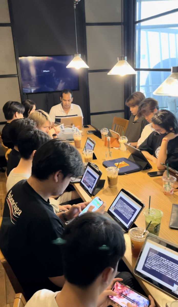 บรรยากาศการเรียนรู้และทบทวนแผนใน ETC